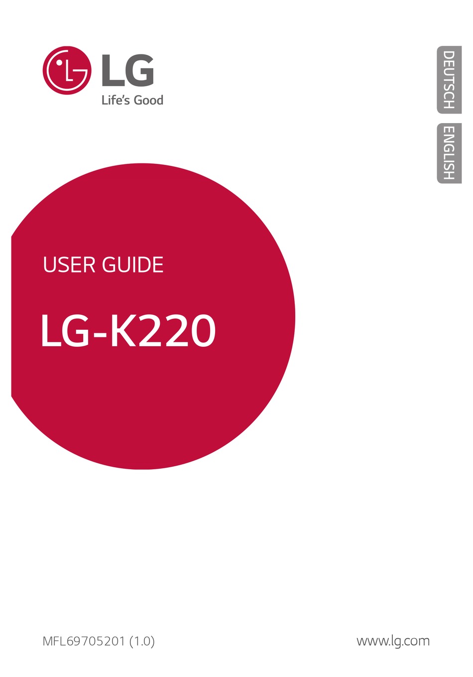 LG -K220 USER MANUAL Pdf Download | ManualsLib