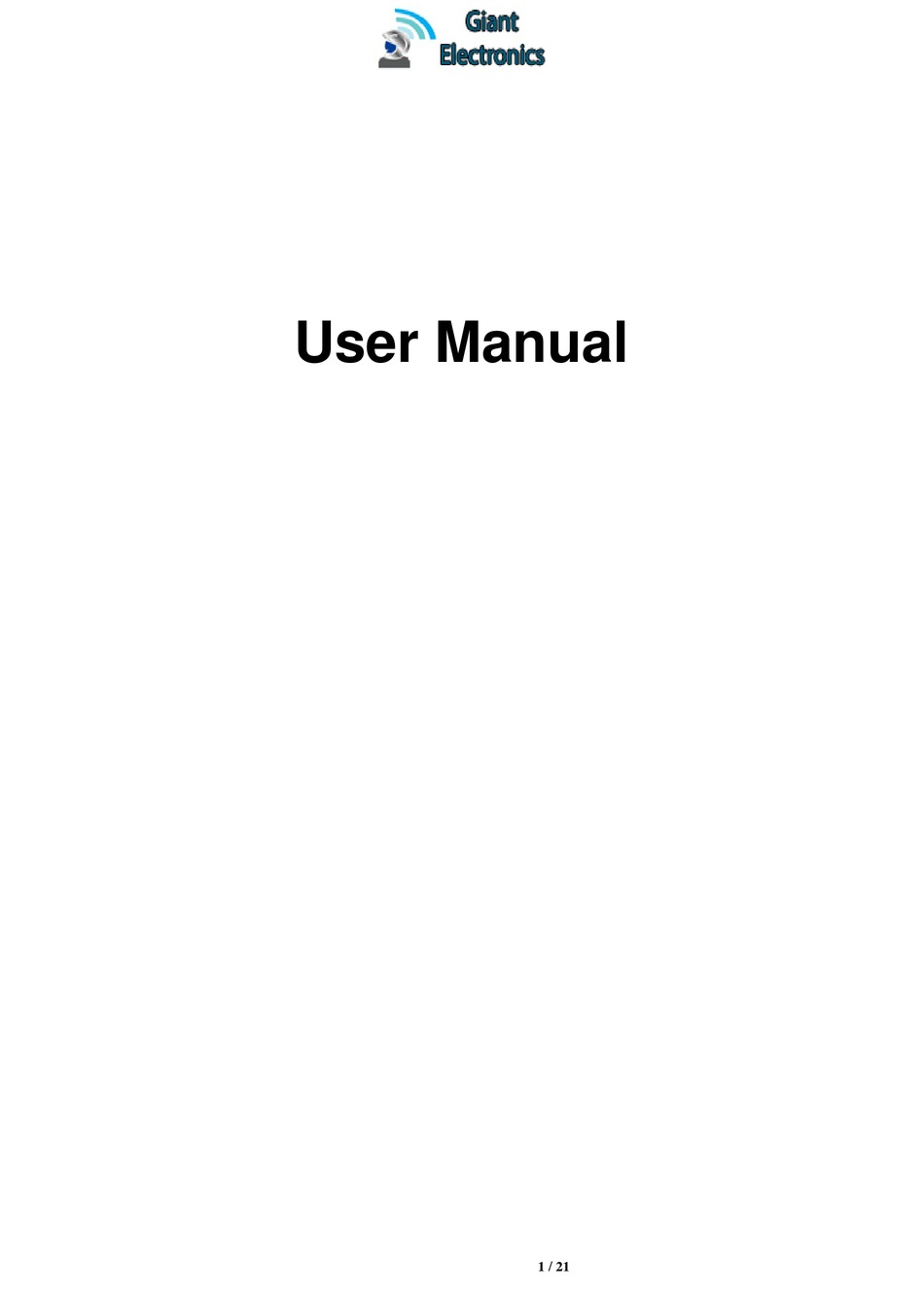 GIANT B92X USER MANUAL Pdf Download | ManualsLib