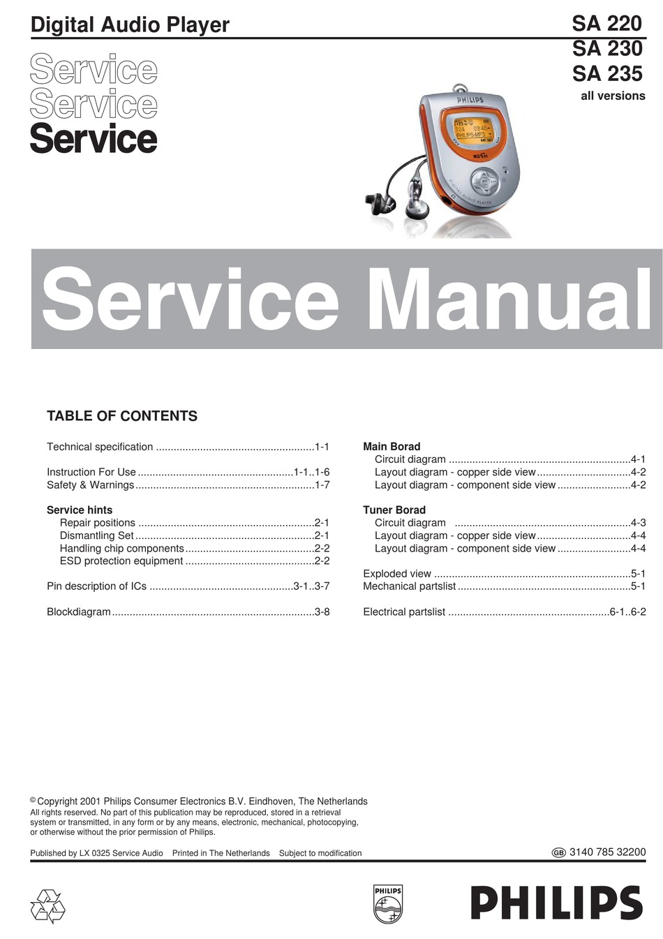 PHILIPS SA 220 SERVICE MANUAL Pdf Download ManualsLib philips-sa-220-service-manual-pdf-download-manualslib