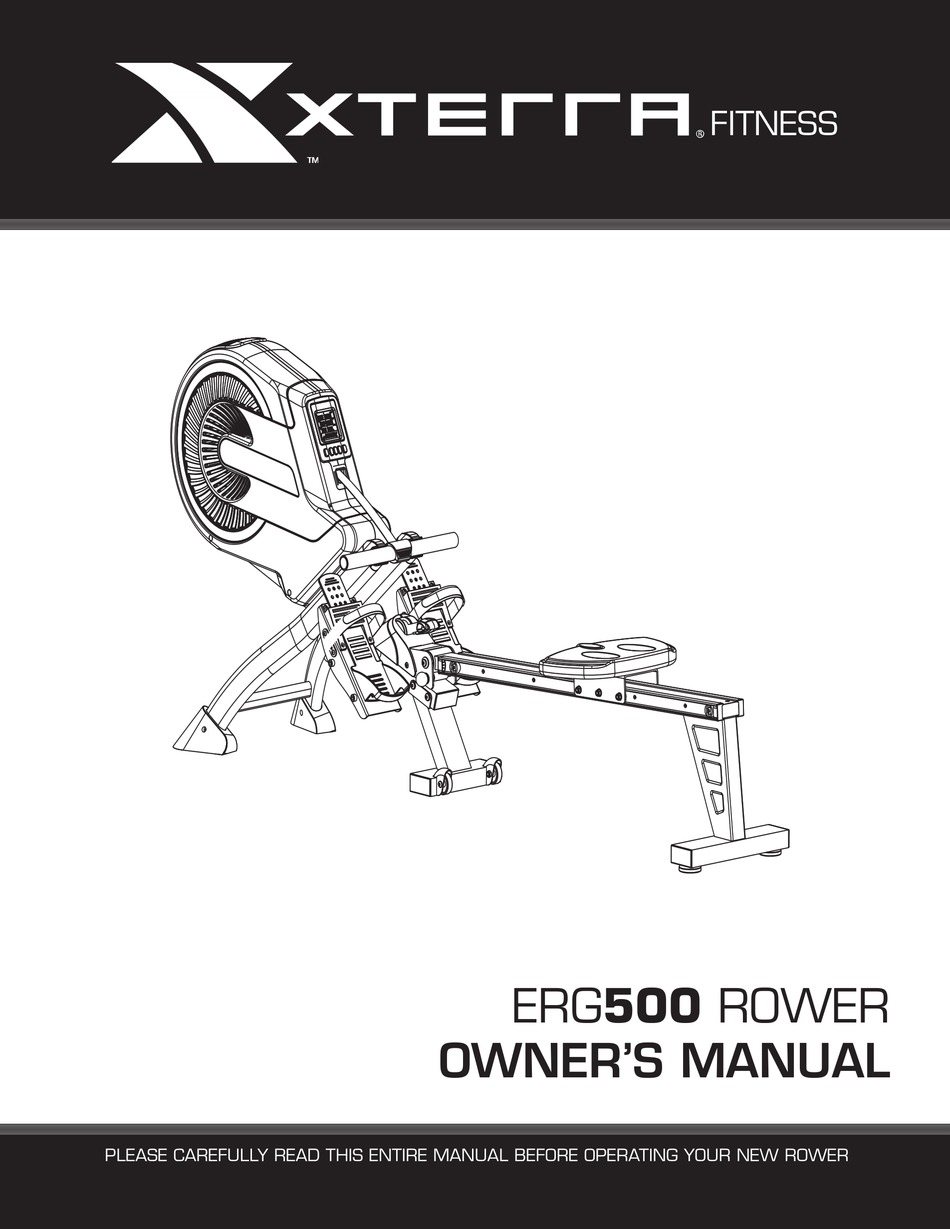 XTERRA ERG500 ROWER OWNER