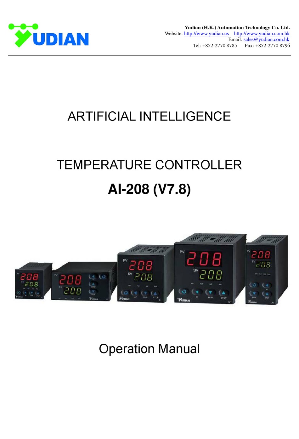 YUDIAN AI208 OPERATION MANUAL Pdf Download ManualsLib