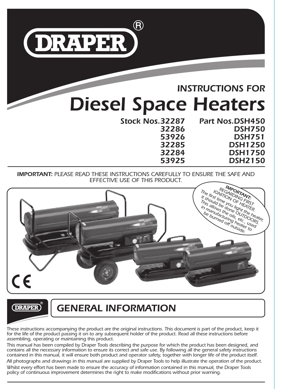 DRAPER 32287 INSTRUCTIONS MANUAL Pdf Download ManualsLib