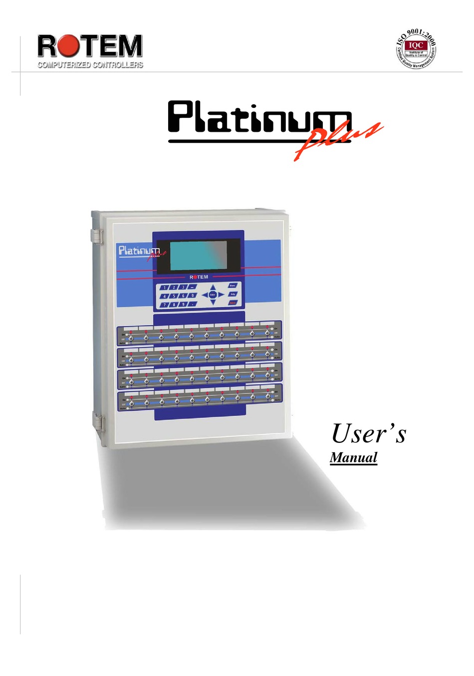 ROTEM PLATINUM PLUS USER MANUAL Pdf Download | ManualsLib