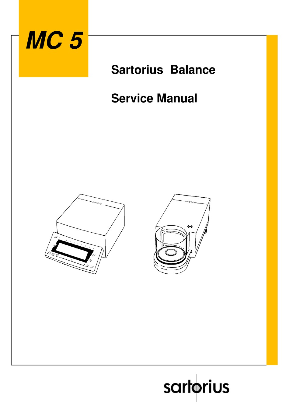 SARTORIUS MC 5 SERVICE MANUAL Pdf Download ManualsLib