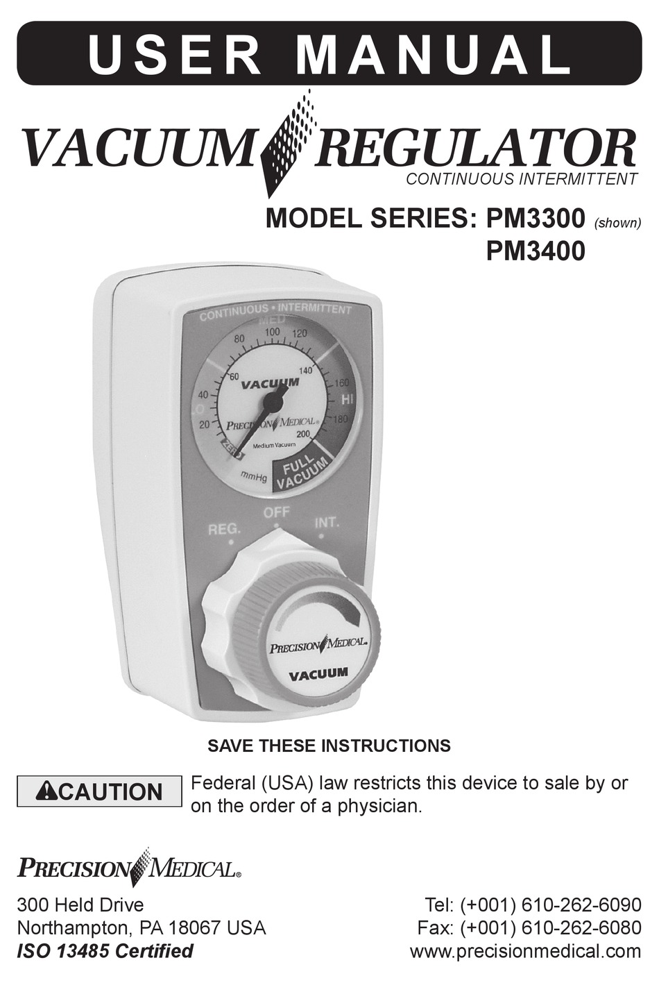 PRECISION MEDICAL PM3300 USER MANUAL Pdf Download ManualsLib