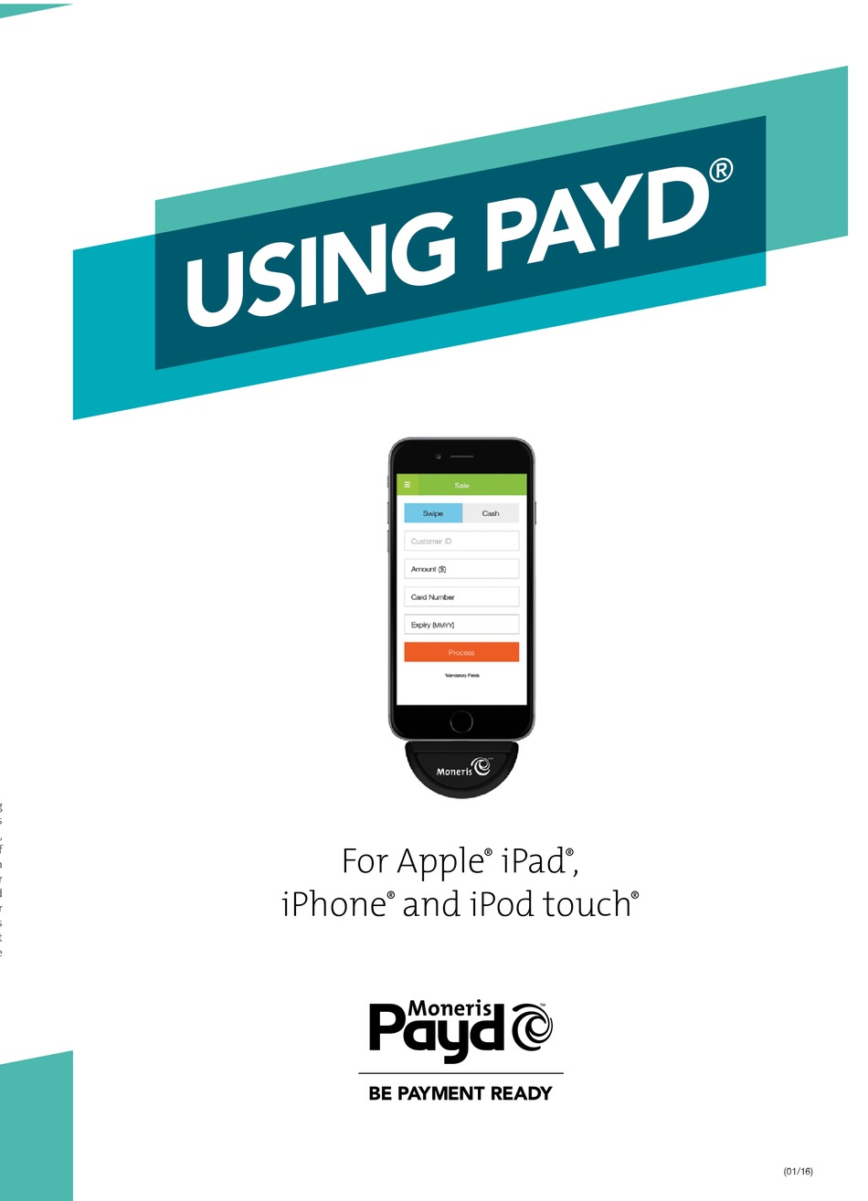 MONERIS PAYD USING MANUAL Pdf Download ManualsLib