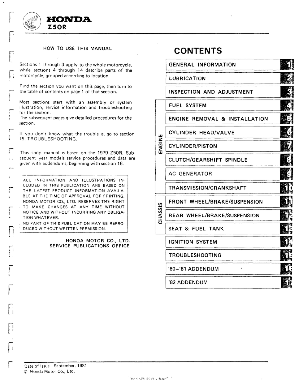 Honda Z50r Wiring Diagram - Search Best 4K Wallpapers