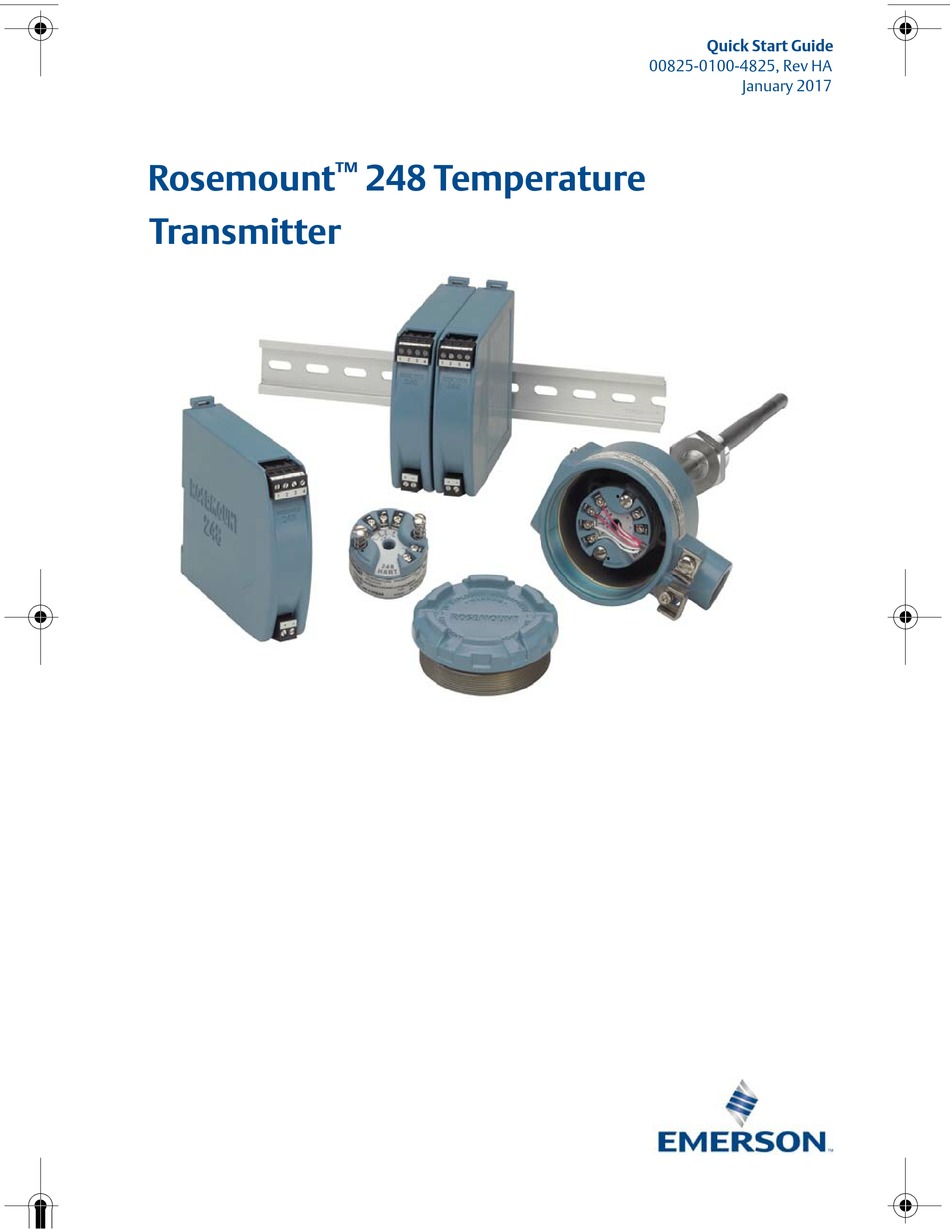EMERSON ROSEMOUNT 248 QUICK START MANUAL Pdf Download ManualsLib