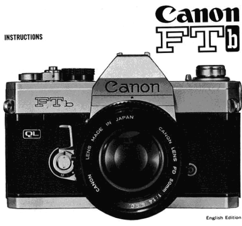 CANON FTB INSTRUCTIONS MANUAL Pdf Download ManualsLib