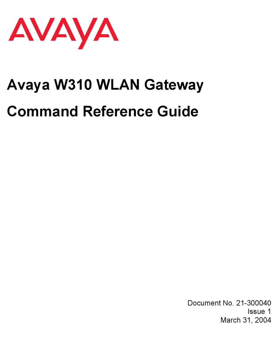 avaya-w310-command-reference-manual-pdf-download-manualslib