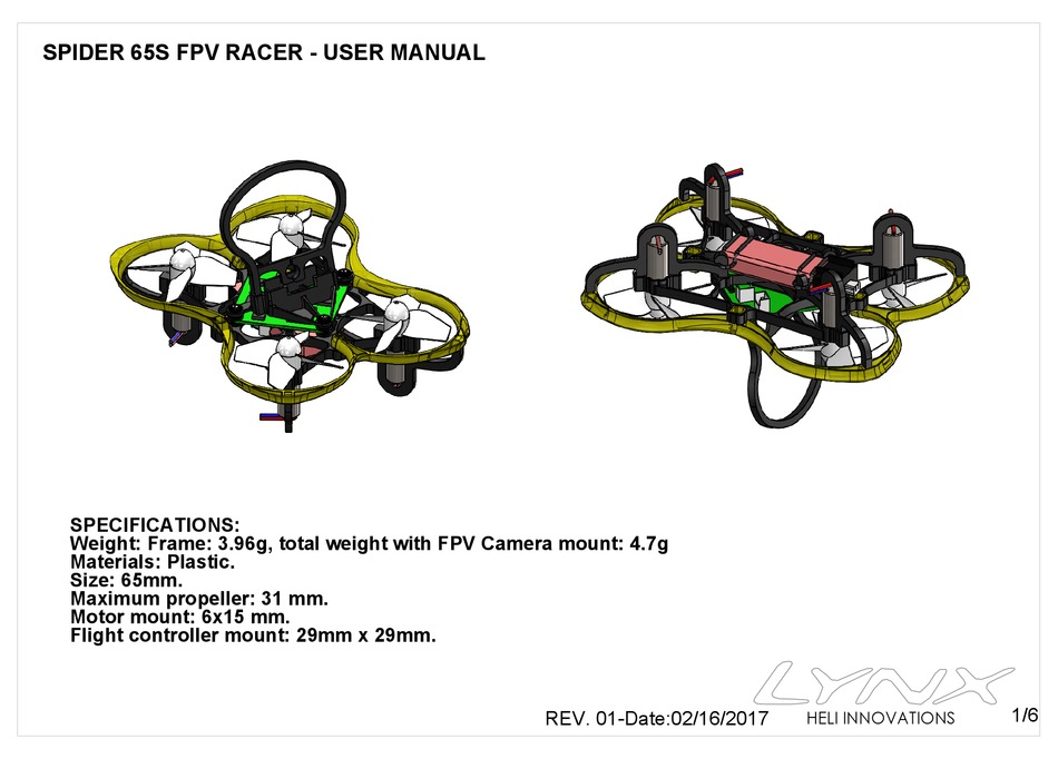 LYNX SPIDER 65S USER MANUAL Pdf Download ManualsLib