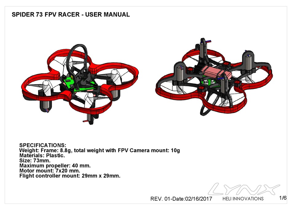 LYNX SPIDER 73 USER MANUAL Pdf Download ManualsLib