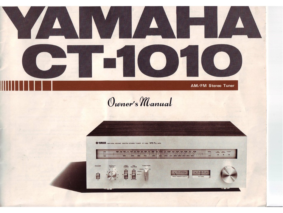 YAMAHA CT-1010 OWNER'S MANUAL Pdf Download | ManualsLib