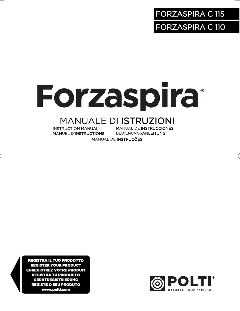 Troubleshooting - POLTI FORZASPIRA C 115 Instruction Manual [Page 22] |  ManualsLib