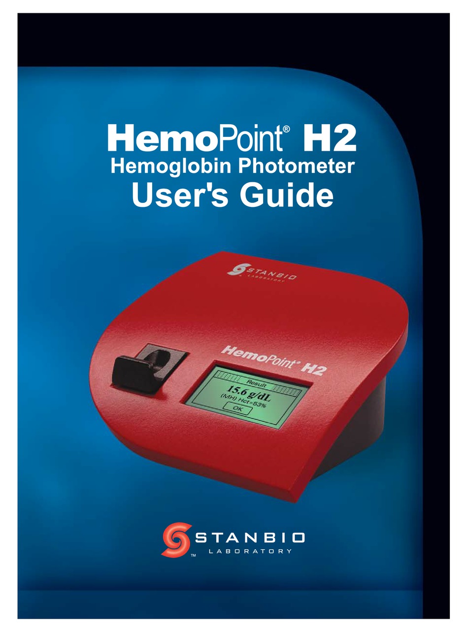 Stanbio Laboratory Hemopoint H2 Photometer Model G3000-001 Each 