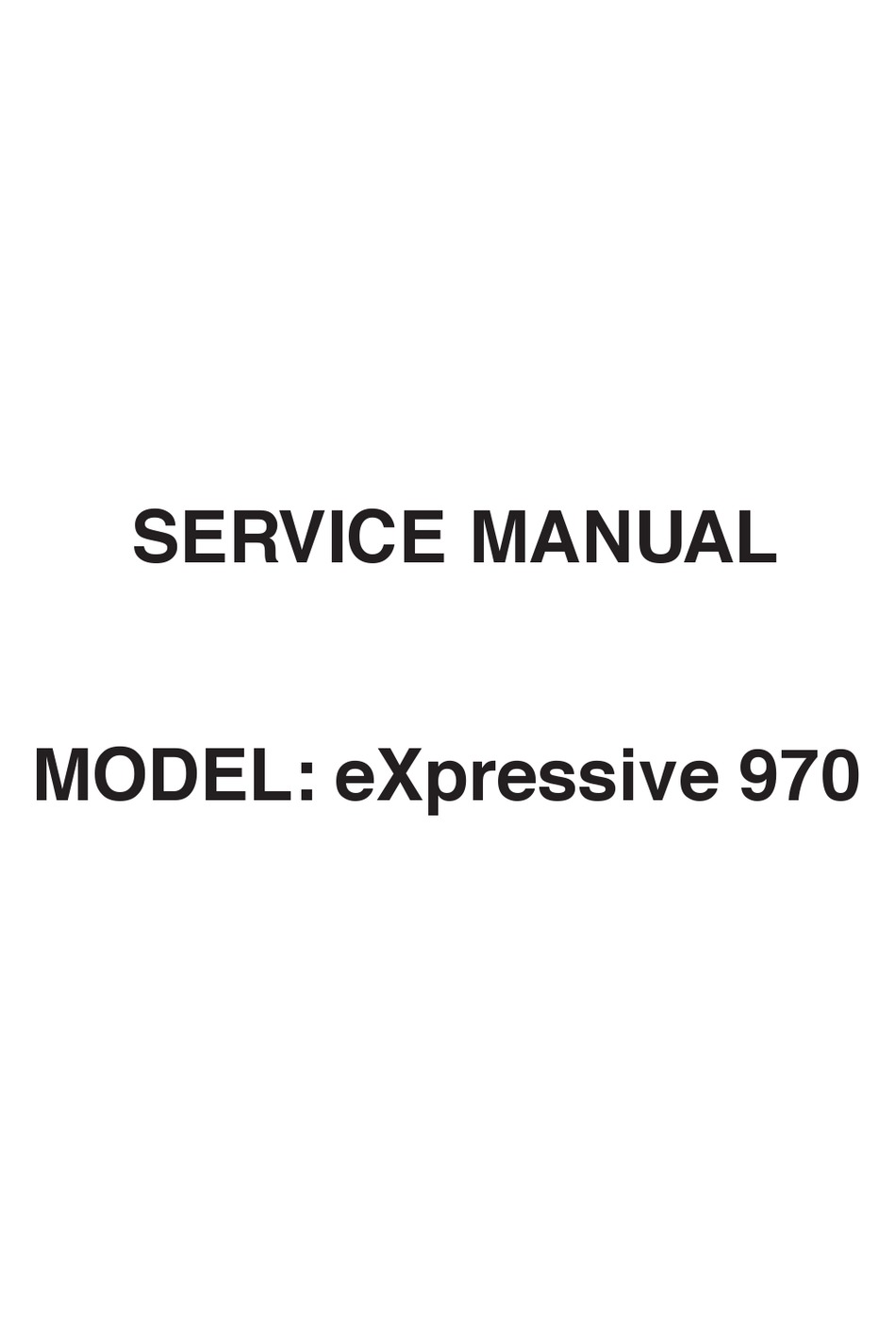 ELNA EXPRESSIVE 970 SERVICE MANUAL Pdf Download ManualsLib