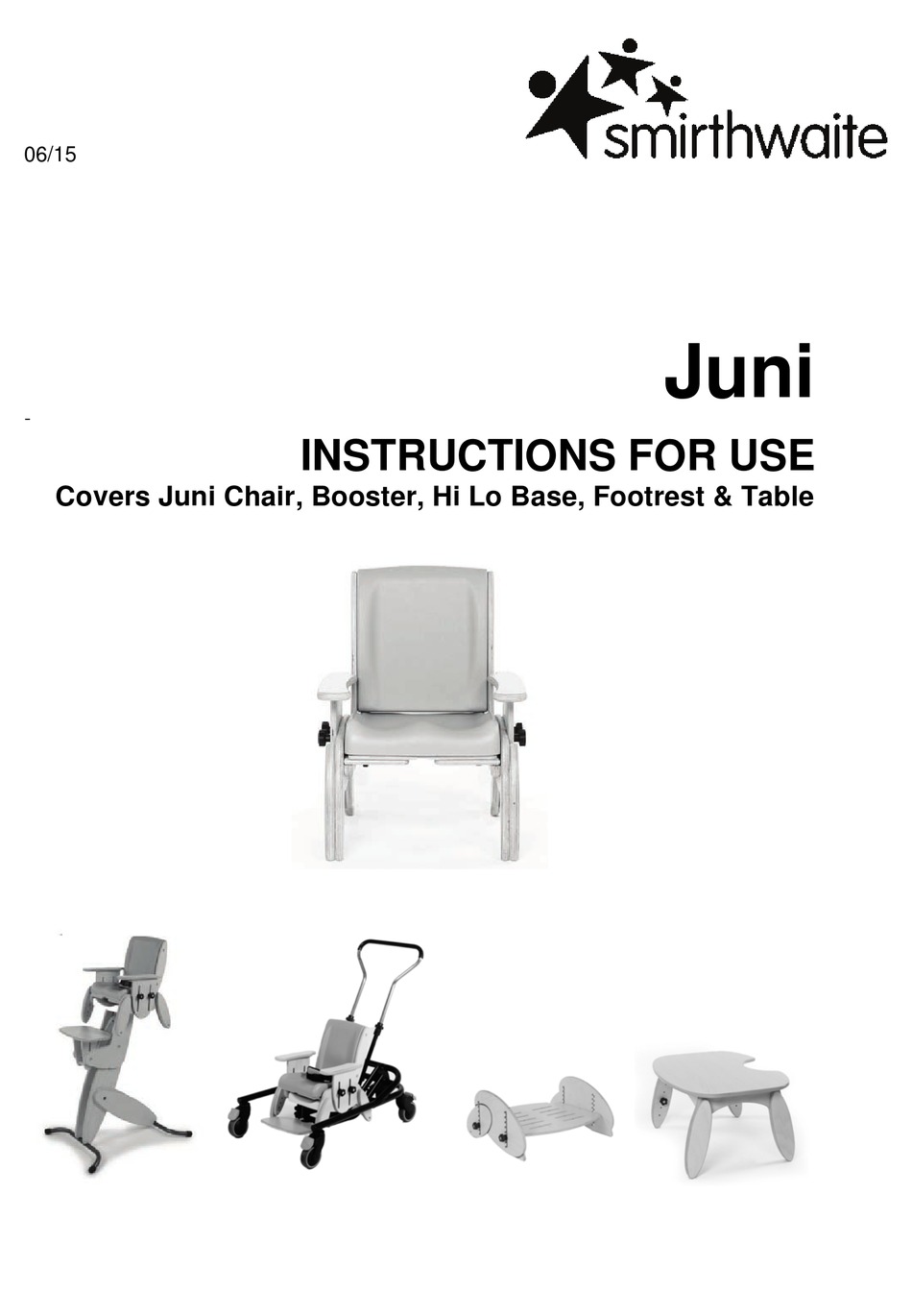 SMIRTHWAITE JUNI INSTRUCTIONS FOR USE MANUAL Pdf Download ManualsLib
