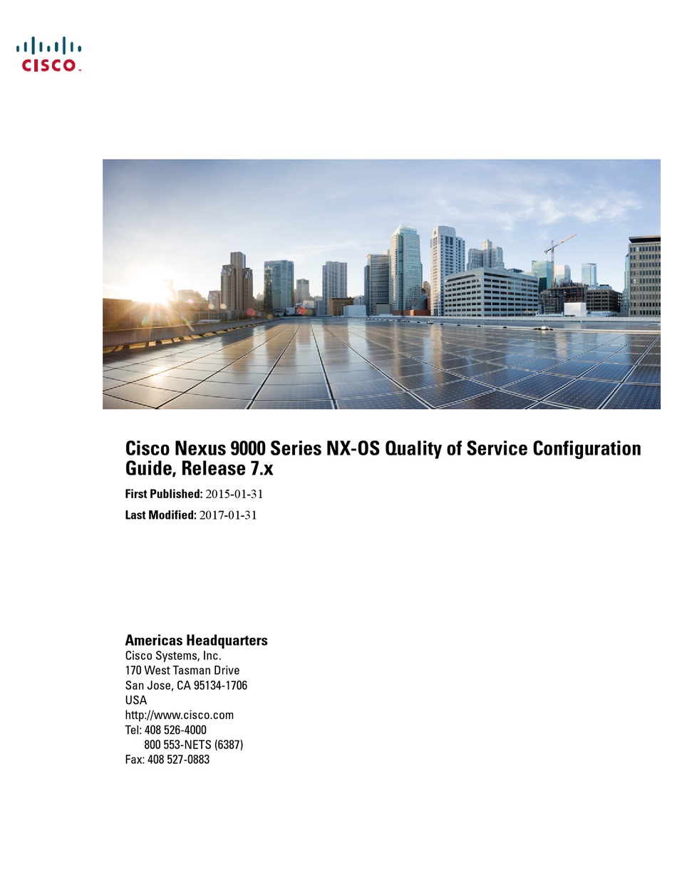 Cisco Nexus 9000 Series Configuration Manual Pdf Download Manualslib