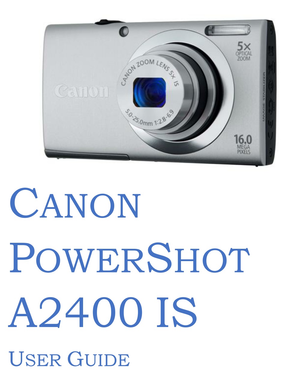 Canon Powershot A2500 Digital Camera User Guide Instruction  Manual 