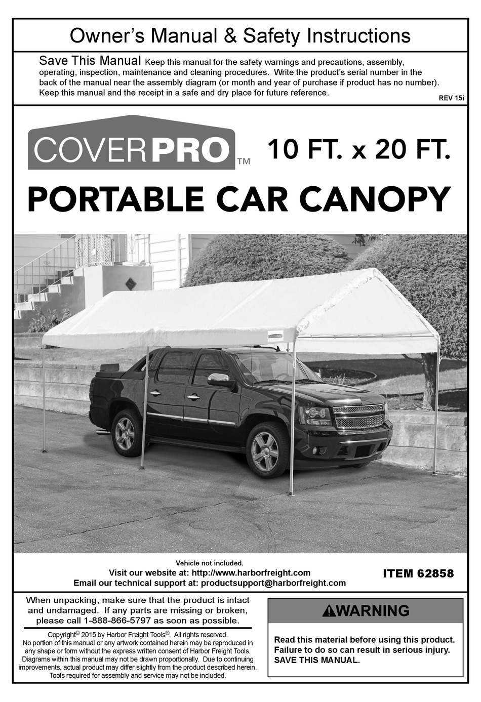 Harbor freight clearance 10x20 canopy