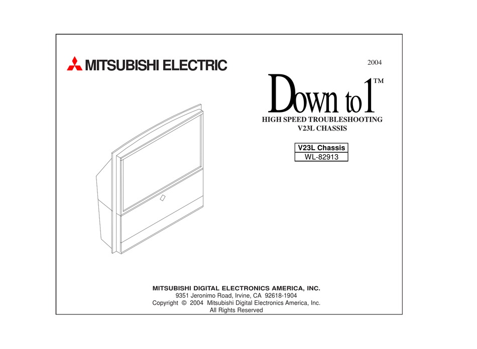 MITSUBISHI ELECTRIC WL-82913 USER MANUAL Pdf Download | ManualsLib