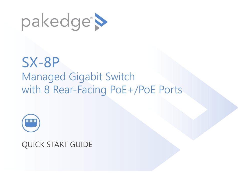 Pakedge Sx 8p Quick Start Manual Pdf Download Manualslib