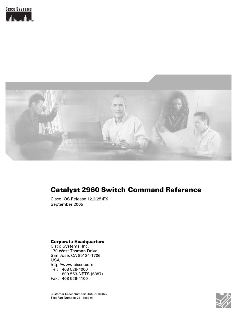CISCO CATALYST 2960 COMMAND REFERENCE MANUAL Pdf Download | ManualsLib