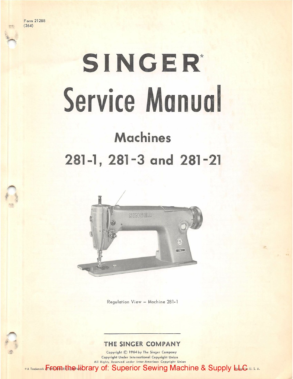 457/500/600 Serie Vintage Máquina De Coser Singer tensión Unidad Post 200/300/400 