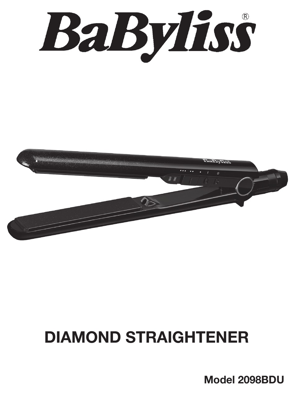 babyliss 2098bdu diamond radiance hair straightener