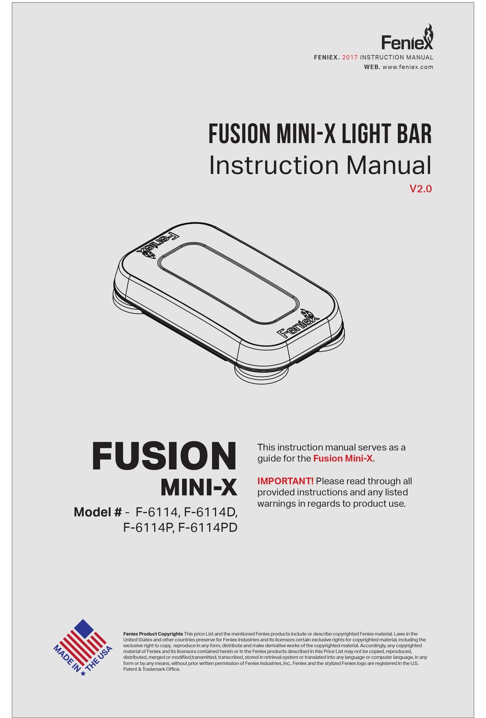 FENIEX F6114 INSTRUCTION MANUAL Pdf Download ManualsLib