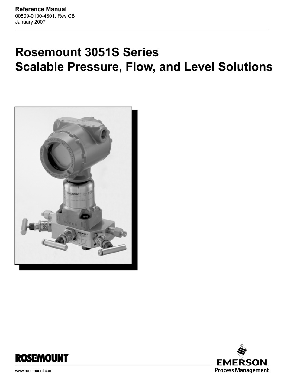 EMERSON ROSEMOUNT 3051S SERIES REFERENCE MANUAL Pdf Download ManualsLib
