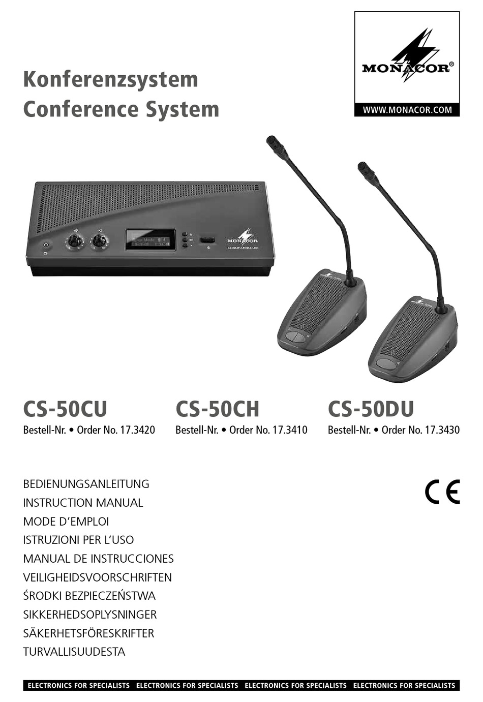 MONACOR CS-50CU INSTRUCTION MANUAL Pdf Download | ManualsLib