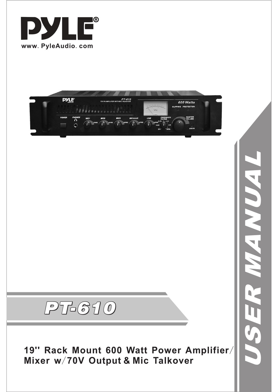 PYLE AUDIO PT-610 USER MANUAL Pdf Download | ManualsLib