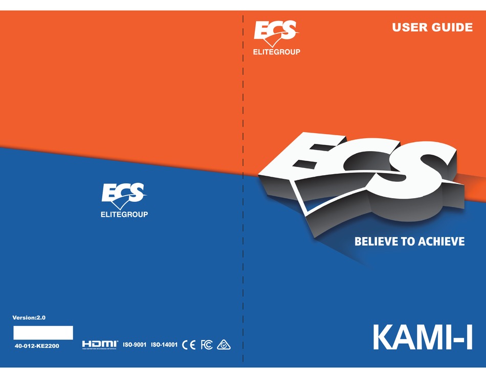 Ecs Kam1 I User Manual Pdf Download Manualslib