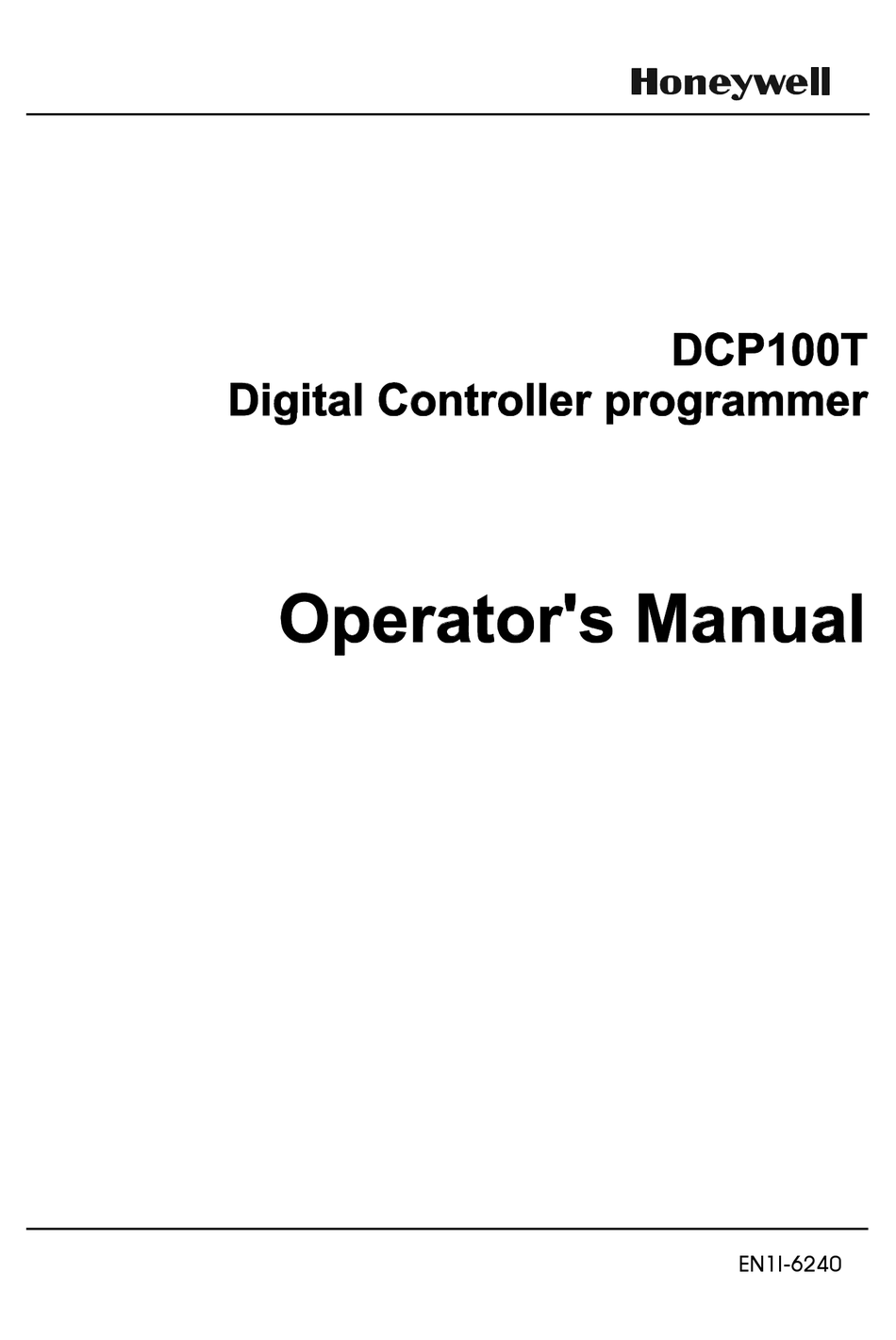 honeywell plc programming manual