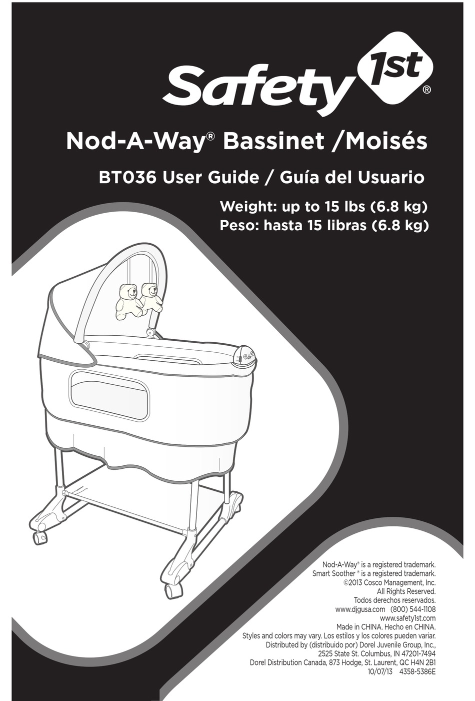 safety 1st nod a way bassinet