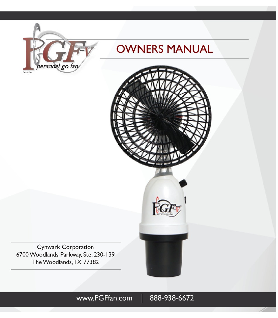 PGF GO FANV OWNER'S MANUAL Pdf Download ManualsLib