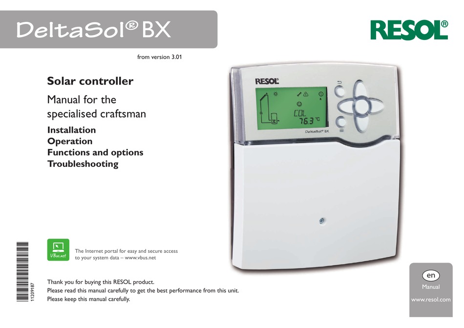 Resol Deltasol Bx Manual Pdf Download Manualslib Resol Deltasol Bx Manual Pdf Download Manualslib