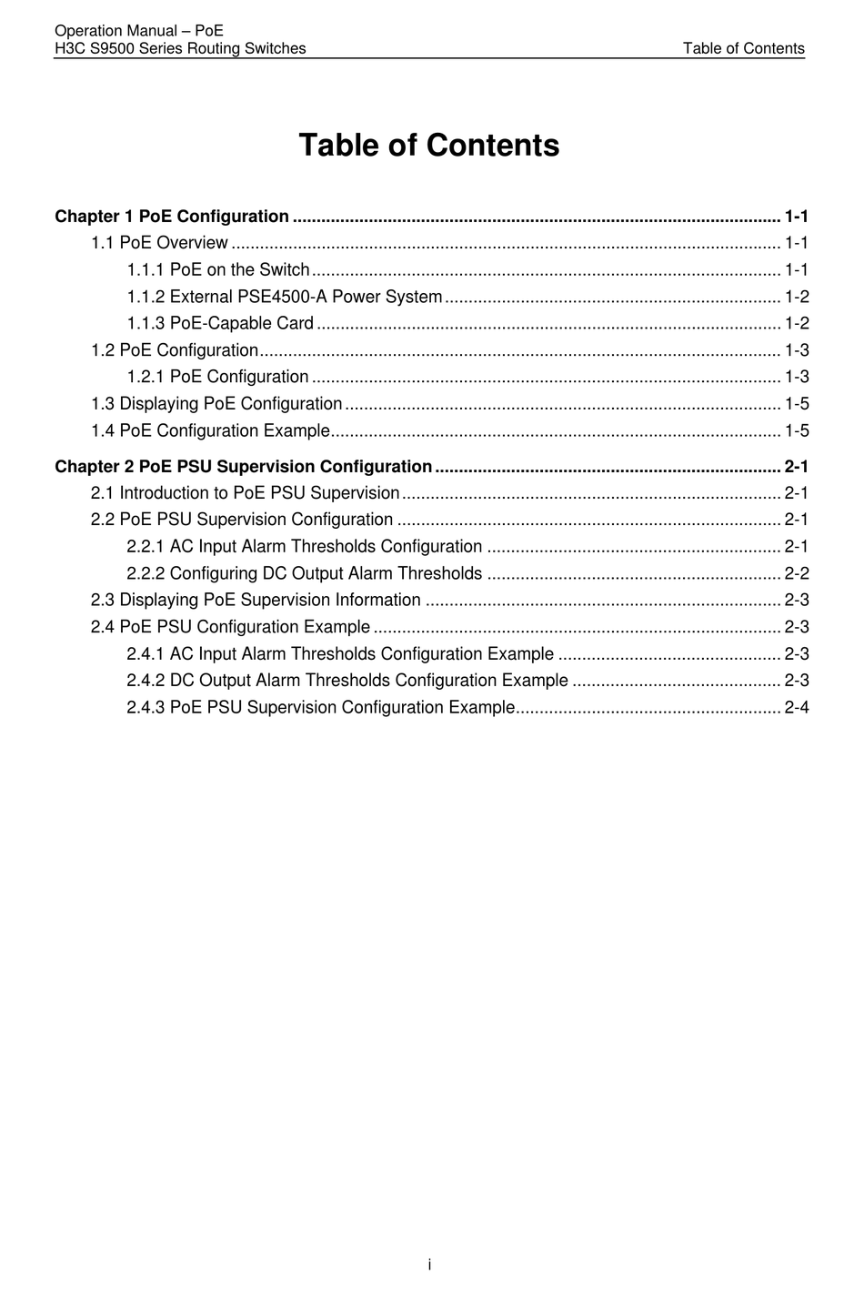 H3C S9500 SERIES OPERATION MANUAL Pdf Download | ManualsLib