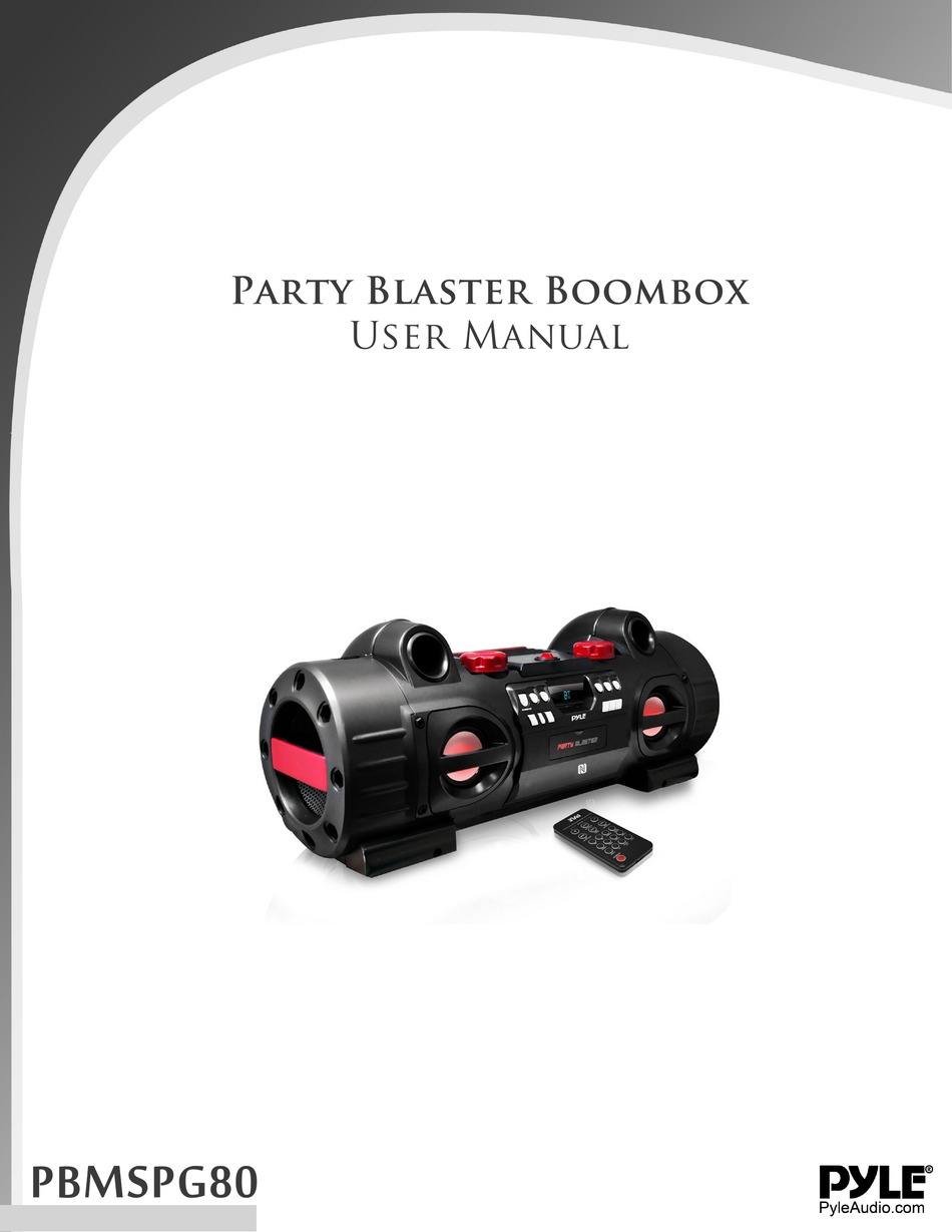 PYLE AUDIO PBMSPG80 USER MANUAL Pdf Download ManualsLib