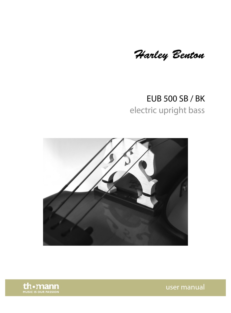 harley benton eub 500 sb electric upright