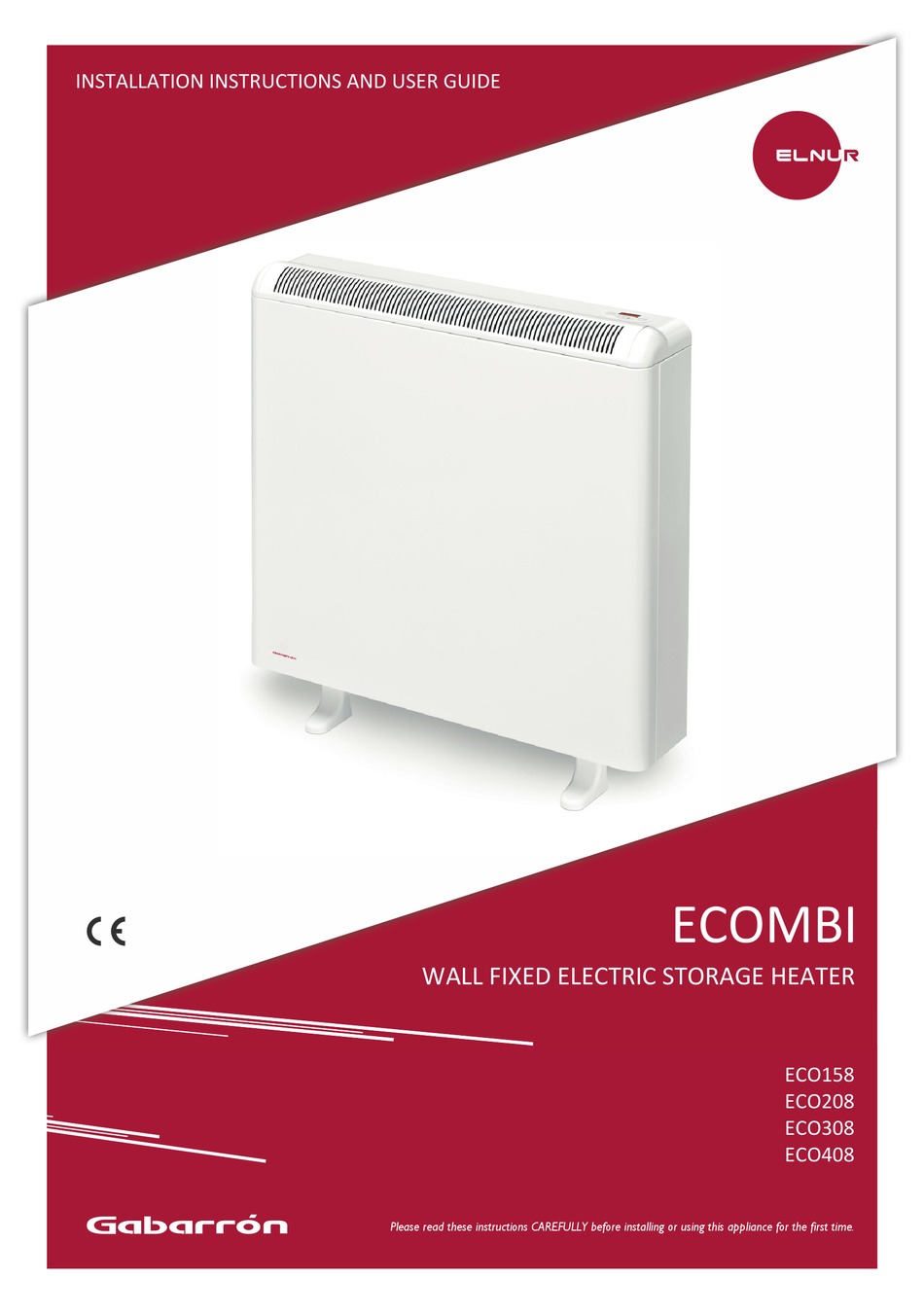 Gabarron Ecombi Eco158 Installation Instructions And User Manual Pdf Download Manualslib