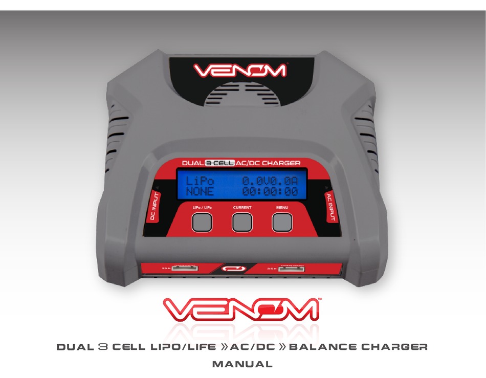 VENOM DUAL 3 CELL AC/DC LIPO BALANCE MANUAL Pdf Download ManualsLib