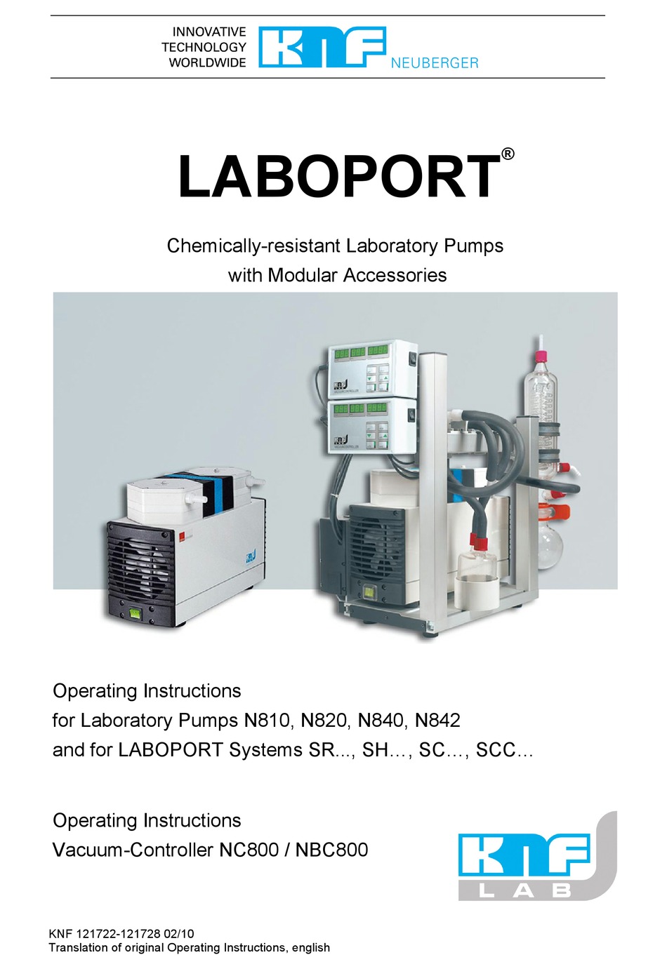KNF LABOPORT N820 OPERATING INSTRUCTION Pdf Download ManualsLib