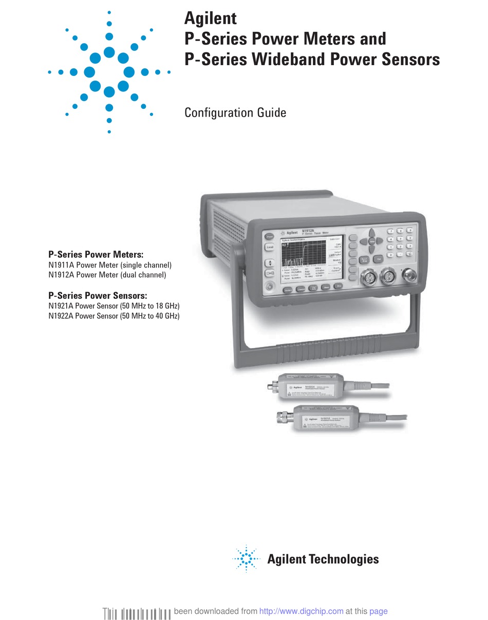 AGILENT TECHNOLOGIES N1911A CONFIGURATION MANUAL Pdf Download ManualsLib
