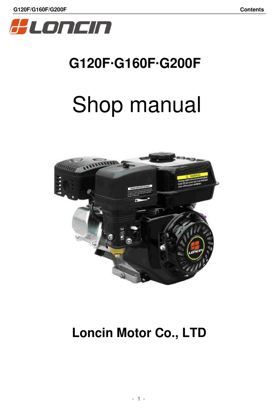 loncin 110cc engine repair manual