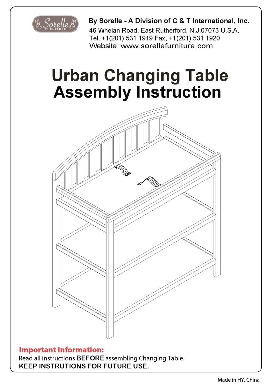 sorelle changing pad