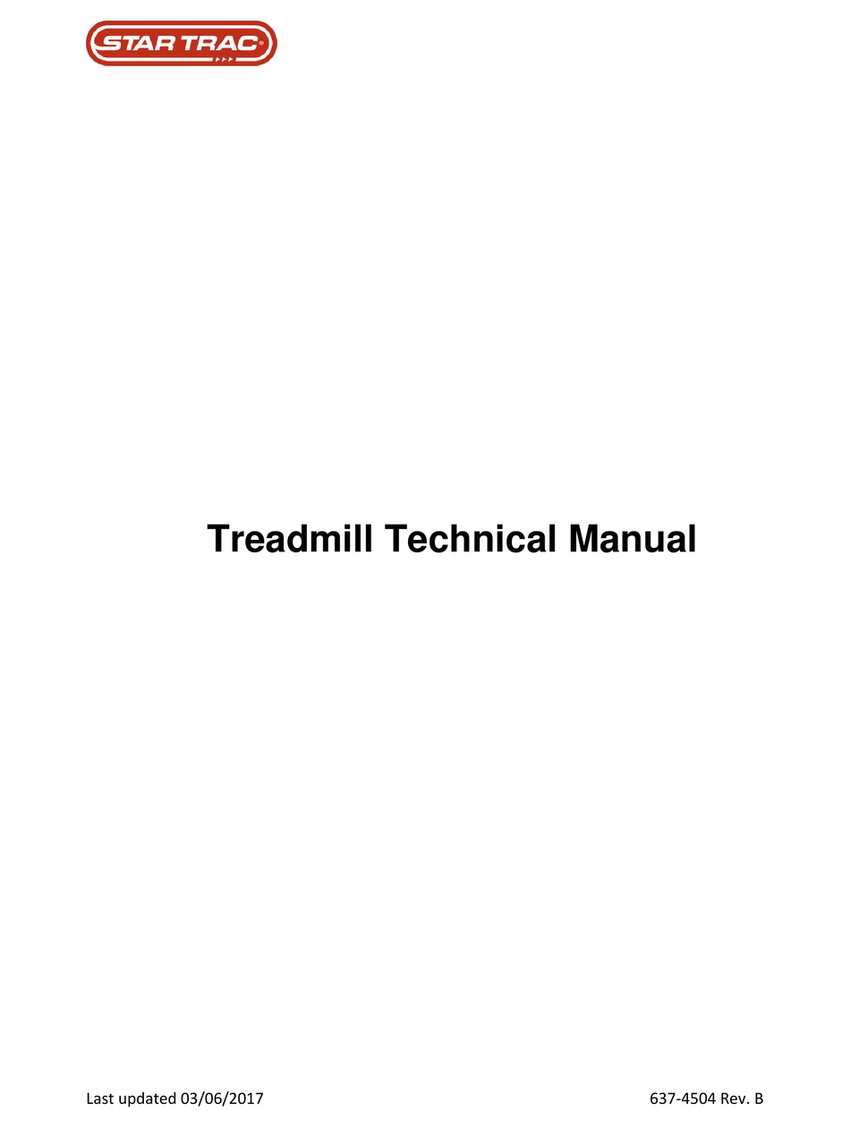 Star Trac E Trx Technical Manual Pdf Download Manualslib