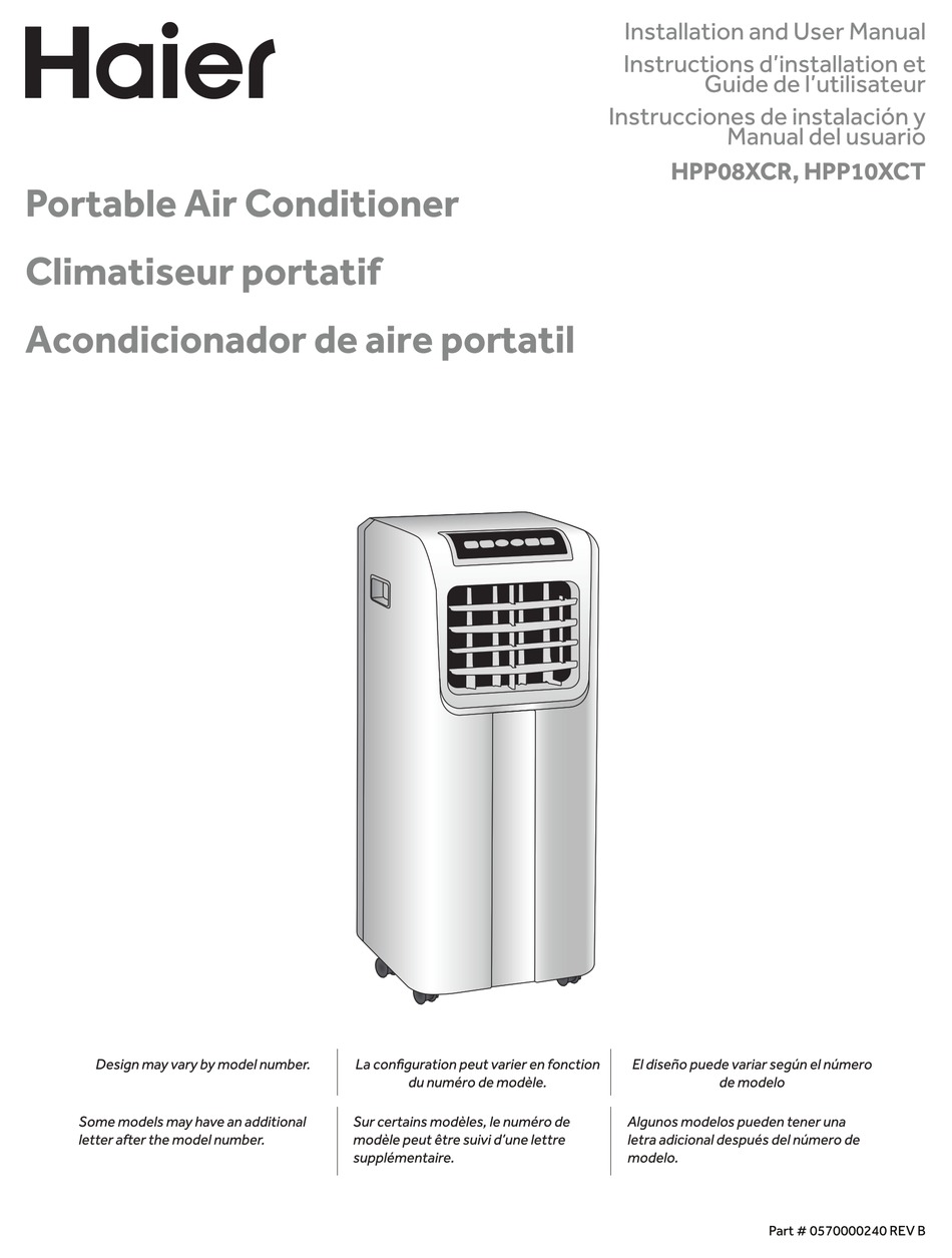 HAIER HPP10XCT INSTALLATION AND USER MANUAL Pdf Download ManualsLib