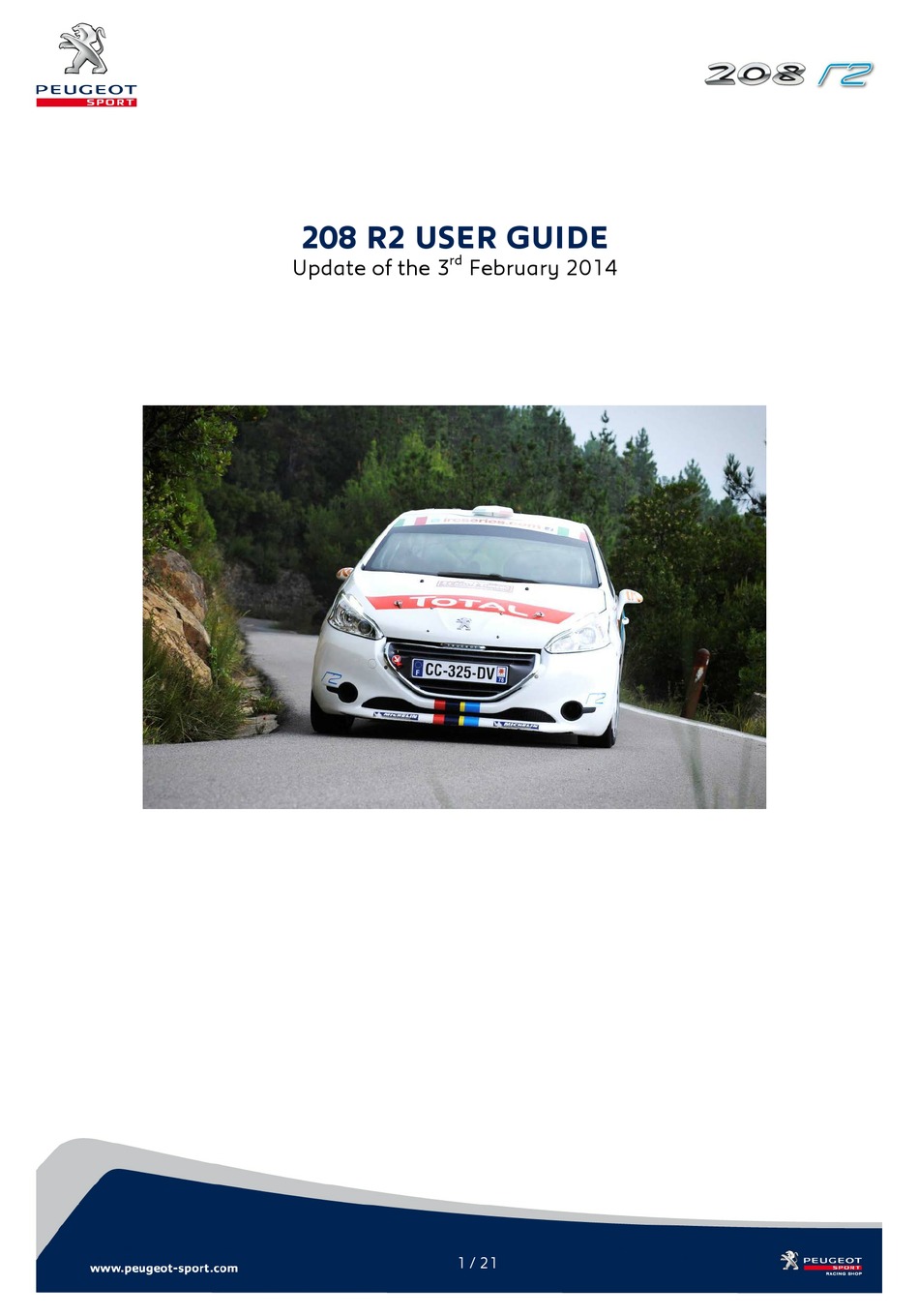 Peugeot 208 Rally4 - Peugeot Sport Store - Documentation